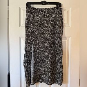 H&M Floral Midi Skirt